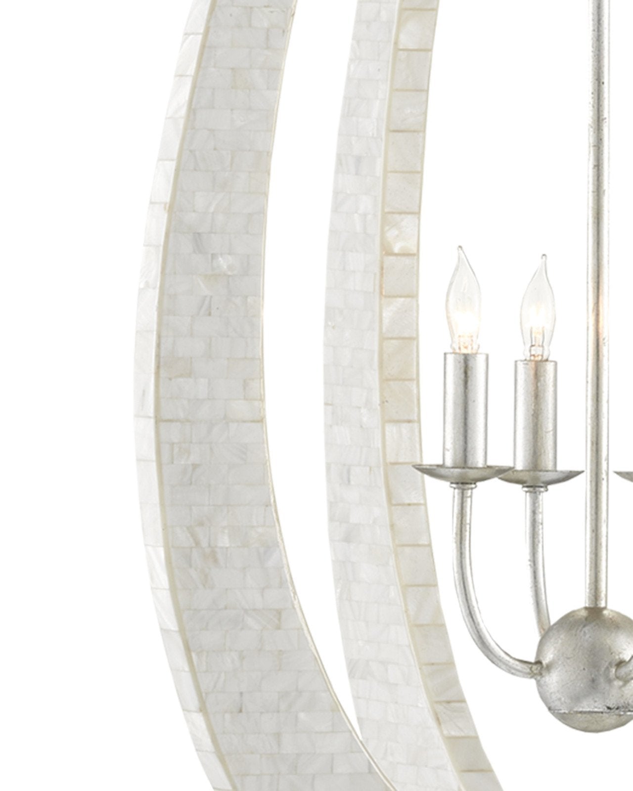 Arietta White Teardrop Chandelier